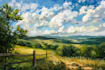 make oil painting landscape