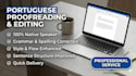professionally proofread and edit your portuguese text