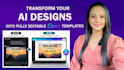 redesign any ai generated design on canva editable