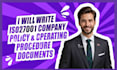 write iso27001 company policy and operating procedure documents