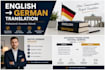 translate your english content into perfect german