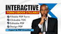 create interactive PDF, fillable form, interactive ebook and editable PDF