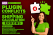 fix woocommerce plugin conflicts and shipping calculation errors