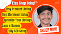 setup and optimize your etsy shop professionally