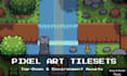 do pixel art tileset top down and environment game assets