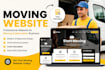 design a modern moving company website with booking