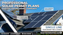 design community, rooftop, and ground mount solar permit plans and sld diagram