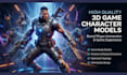 create high quality 3d game character models that boost player immersion