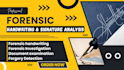 perform forensic handwriting, signature, document analysis and forgery detection