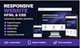 create a responsive HTML and CSS website or landing page