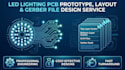 do led lighting pcb layout and  gerber file design service