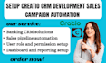 setup creatio CRM development sales campaign automation banking telecom