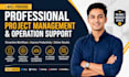 provide professional project management and operations support