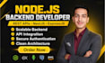 develop rest apis as backend developer using node js, nest js, and express js