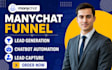 manychat funnel, lead generation, chatbot automation, lead capture