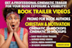make engaging cinematic book trailer promo for self help and nonfiction authors