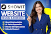 design showit website, customize showit template, update and redesign showit