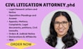 be your civil litigation lawyer and expertly prepare lawsuits, motion, complaint