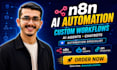 build n8n ai automations, custom workflows, ai agents, and chatbots