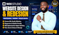redesign and transfer wix studio website, build wix website design wix studio