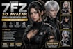 create custom 7fz 3d avatar models for vrchat and games