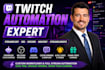 build a complete twitch channel automation system with streamers bot