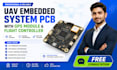 design uav embedded system pcb with gps module and flight controller