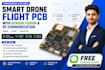 design smart drone flight pcb with sensor fusion and rf communication