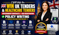 write winning government contract bid proposal, uk tender