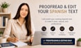 proofread and edit your existing spanish text