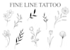 create custom tattoo designs in fine line style