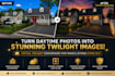create stunning virtual twilight real estate photos