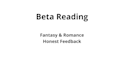 beta read fantasy and romance stories