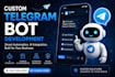 develop a custom telegram bot with ai integration