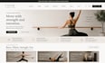design squarespace fitness studio website barre classes website pilates courses