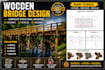 provide wooden bridge design drawing with full