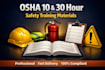 create osha compliant workplace safety training documents and materials