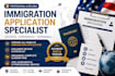 prepare professional immigration applications and supporting documents