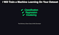 train a machine learning model on your dataset