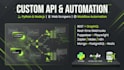 build a custom API, web scraper, or automation script in python or node