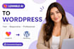 convert lovable ai dev supabase website to responsive wordpress elementor