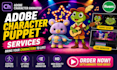 make professional puppet for adobe character animator