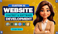 develop ai website, ai chatbot, ai software and website chatbot