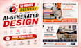 recreate your ai generated design, postcard, flyer for print
