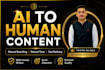 humanize ai generated content professionally