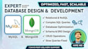 design and manage your database using mysql or mongodb