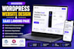 design saas app landing page website