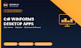 build a custom c sharp winforms desktop application with sql server
