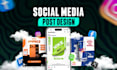 design creative instagram facebook post design