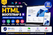 convert PSD, figma, xd to responsive bootstrap 5 HTML with SEO